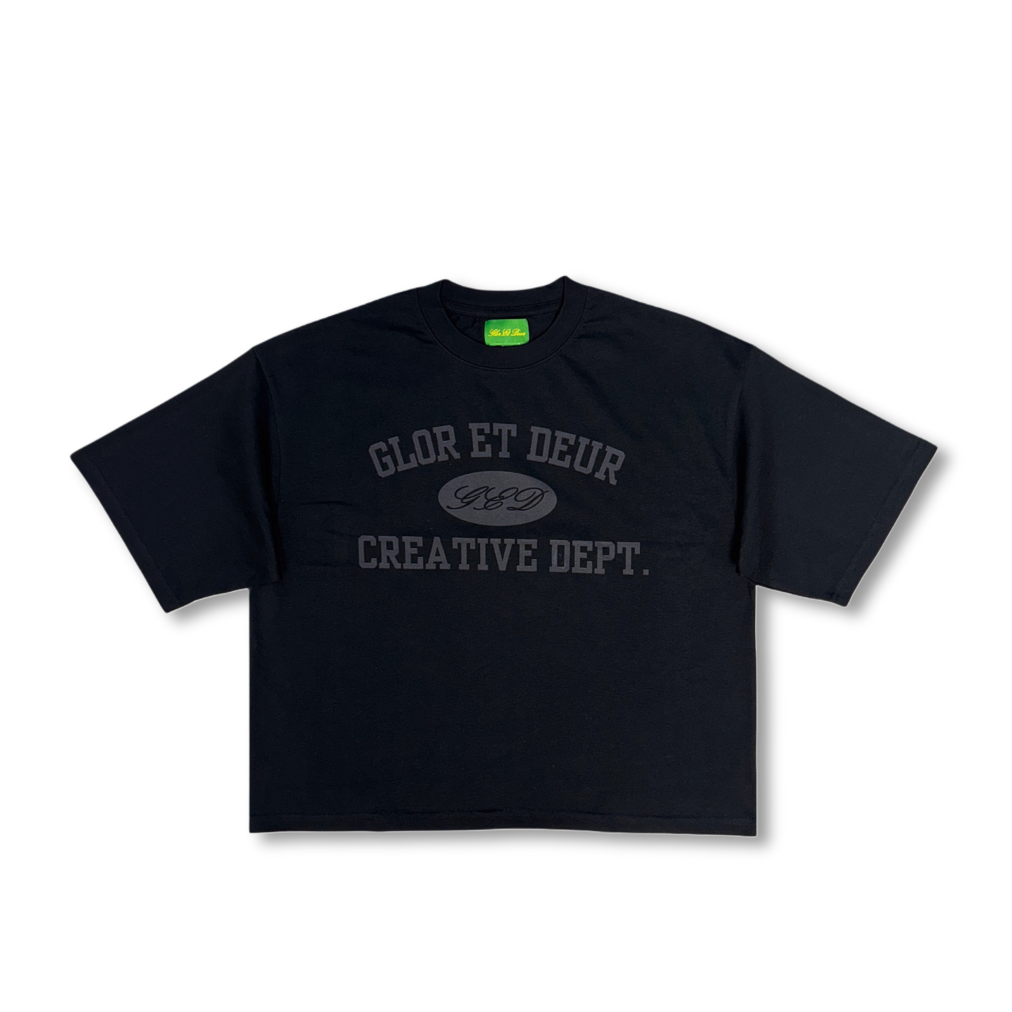 CREATIVE BOXY TEE - BLACK